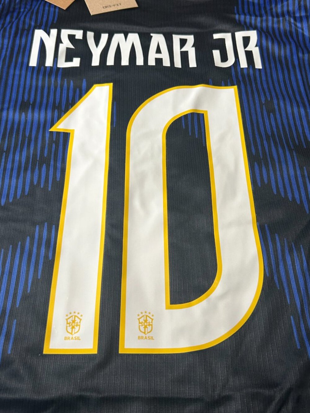 Neymar Jr #10 World Cup Soccer Jersey brazil Blue Men's Sizes - Picture 3 of 12